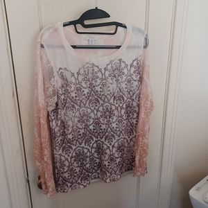 Chico's long sleeve shirt sz "2" (large)